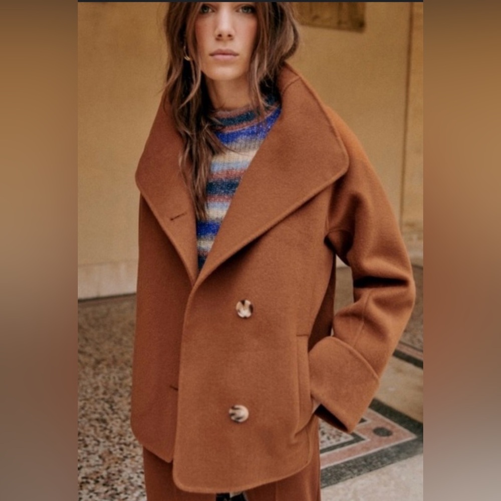 Sézane Wool Mathias Coat